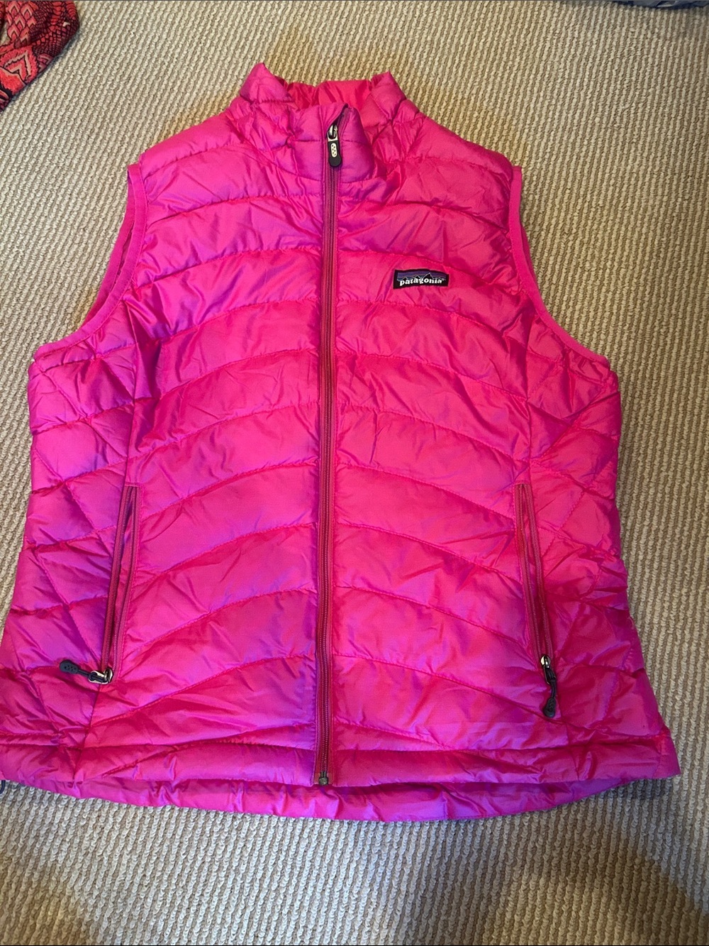 Patagonia Pink Packable Puffer Vest size medium